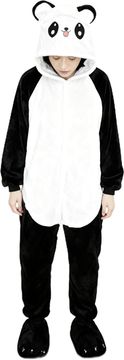 Nikcorp Kigurumi pidžama kombinezon Onesie Ovender panda M za odrasle 100% poliester patent zatvarač 2 bočna džepa toplinski kućni cosplay Halloween maska