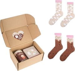 ZOOKSY Unisex pamučne čarape Colourful Cotton Socks, tople zimske, set 2 para u poklon kutiji, jesensko-zimske 36-41