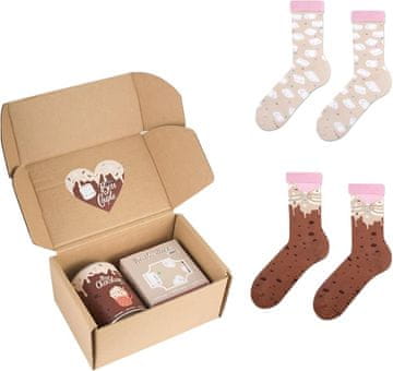 ZOOKSY Unisex pamučne čarape Colourful Cotton Socks, tople zimske, set 2 para u poklon kutiji, jesensko-zimske 36-41