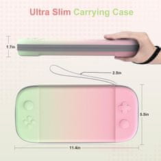 Nikcorp Futrola torbica STARTRCGAMES za Nintendo Switch 2, ojačani vodootporni najlon, 12 utora za igrice, dvostruki patentni zatvarač, remen i ručka, šareni pokrov