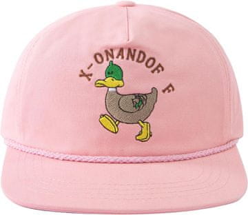 Nikcorp Bejzbol kapa Clakllie Duck vez 100% pamuk Snapback ravni šilt prozračna, podesiva kopča 55-59 cm, roza, 7x18 cm