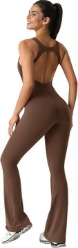Nikcorp Ženski kombinezon za oblikovanje Body Shaper S117037A06 sužava figuru, zaglađuje siluetu, bešavni jednodijelni body shaper, elastična prozračna tkanina, smeđi S