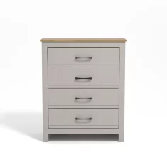 Nikcorp Komoda Galano Moderna 4 ladice siva ploča u boji drveta, iverica s laminiranom završnom obradom 79x95x39,5 cm