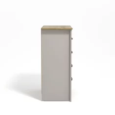Nikcorp Komoda Galano Moderna 4 ladice siva ploča u boji drveta, iverica s laminiranom završnom obradom 79x95x39,5 cm