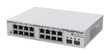 Mikrotik CSS318-16G-2S+IN 18x LAN vrata, 16x Gigabit LAN, SFP vrata 2, Upravljano, Rack, Metalno kućište switch