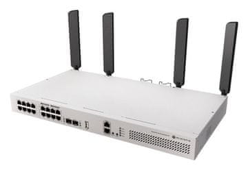 Mikrotik CRS418-8P-8G-2S+5axQ2axQ-RM 19xLAN priključaka, 17xGigabit LAN, PoE priključaka 8, SFP priključaka 2, Upravljani, Metalno kućište, Napajanje 225 W, Povezivost 1 Gbps Switch