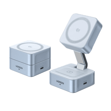 Ugreen 2-u-1 magnetski Qi2 bežični punjač od 25 W