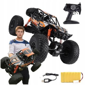 Daljinski upravljani RC automobil za terensku vožnju, veliki daljinski upravljač 50 cm 4x4 gusjeničar