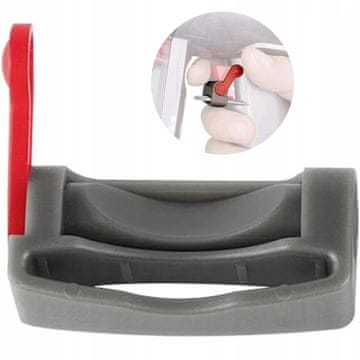 Dyson LockClip V7-V15 crvena i siva - blokada okidača za usisavače Dyson | Kompatibilna s V7, V8, V10, V11, V15 | Montaža bez alata