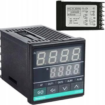 Rosfix CH102FK02-MV*AN - PID regulator temperature | 48x48 mm | SSR 12VDC + relej 10A | -199,9~1800°C | PT100, K, J, R, S | Automatsko podešavanje | LED |