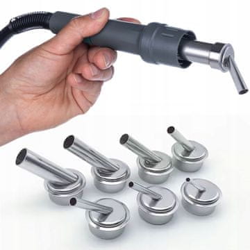 Rosfix NozzleSet 7x KA - Set od 7 kutnih mlaznica za vrući zrak 3-12 mm | Za Quick 861DW / AirFlow-X |