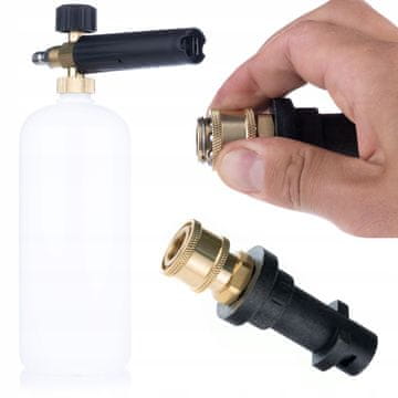 Rosfix Pjenilica 1 L s kopljem + adapter Bayonet 1/4" | Za perilicu Kärcher K2-K7 | 200 bar | Gusta pjena, brza montaža