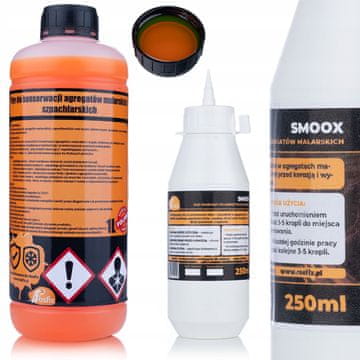 Rosfix Servisni komplet za agregat za bojanje: ulje za podmazivanje Smoox 0,25L + tekućina za održavanje i čišćenje 1L | Za Graco, Rosfix, Wagner | Produljuje vijek trajanja i štiti komponente