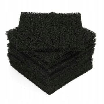 Rosfix Absorvex CarbonFilter 130x130x10 - Rezervni filteri za odvod dima | 10 kom | Za modele 493-1, FA-400, ZD-153, JH50 | Pjena s aktivnim ugljenom