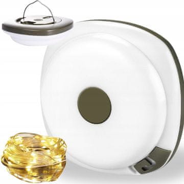 Verkgroup Punjiva putna LED kamperska lampa s USB-om 8 m