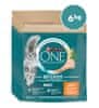 Purina ONE briketi za odrasle mačke s okusom piletine, 8x750g