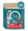 Purina ONE briketi za sterilizirane i kastrirane mačke s okusom govedine, 8x750g