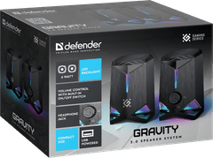 Defender GRAVITY (65048), 2.0, 6W RGB zvučnici za računalo za igranje