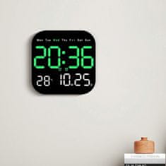 VYZIO® Digitalni stolni i zidni sat s daljinskim upravljačem, prikaz vremena, datuma i temperature, podesiva svjetlina | DIGITIME