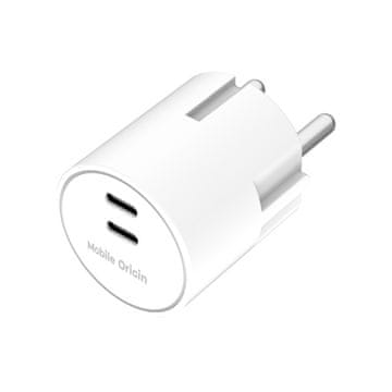Mobile-origin PW33 adapter, 30 W, 2x USB-C, bijeli (MO-PW33-WHT)