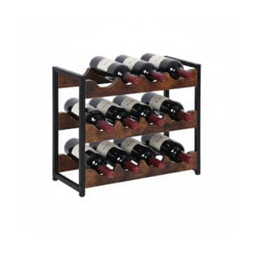 Northix Industrijski stalak za vino za 12 boca horizontalni dizajn