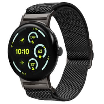 Spigen Lite Fit X V2 remen za Google Pixel Watch 4/3 45mm, crni (AMP11421)