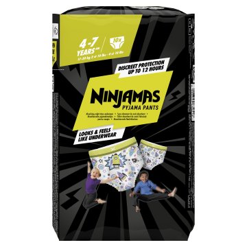Pampers Ninjamas pidžama hlače, za dječake, 4-7 godina, 10/1