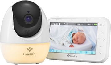 TrueLife R4 PRO video baby monitor, LCD, USB-C, bijeli