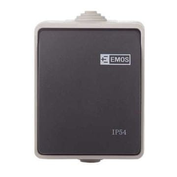 EMOS Zidni prekidač A1398 250 V/10 AX IP54