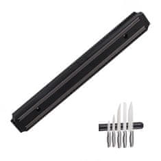 Northix Crna magnetna traka za noževe i alat 33x5x1 cm