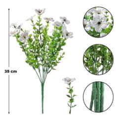 HOME & MARKER® Umjetno cvijeće i zelenilo 6 kom, UV i vodootporno, realističan izgled, dekoracija za vrt, balkon i interijer | ARTIFLOWERS