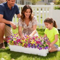HOME & MARKER® Umjetno cvijeće i zelenilo 6 kom, UV i vodootporno, realističan izgled, dekoracija za vrt, balkon i interijer | ARTIFLOWERS