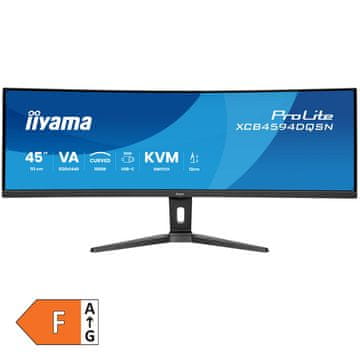 iiyama ProLite XCB4594DQSN-B1 113cm (44,5") DQHD VA 165Hz 32:9 HDMI/DP/USB-C/RJ-45 zvučnici zakrivljeni monitor