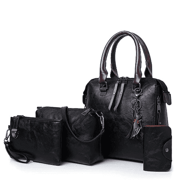 Dollcini Ženska crossbody torbica od umjetne kože crna