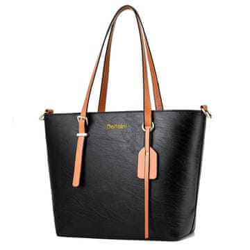 Dollcini Ženska crossbody torbica od umjetne kože crna vodootporna