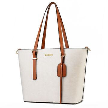 Dollcini Ženska crossbody torbica od umjetne kože bijela vodootporna