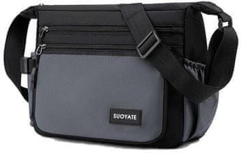 Dollcini Vodootporna crossbody torba siva sa zaštitom od krađe