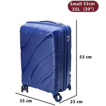 Dollcini Putni kofer plavi 53 x 23 x 35 cm