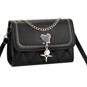 Dollcini Ženska crossbody torbica od umjetne kože crna vodootporna
