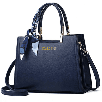 Dollcini Ženska crossbody torbica od umjetne kože plava vodootporna