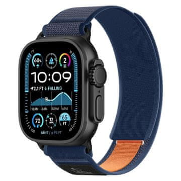 Tech-protect Nylon Elite remen za Apple Watch 44/45/46/49mm, navy / orange
