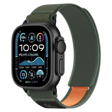 Tech-protect Nylon Elite remen za Apple Watch 44/45/46/49mm, green / orange
