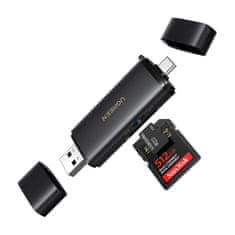 Ugreen CM803 2u1 čitač kartica SD 4.0 UHS-II, USB-C / USB, crni