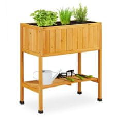 Northix Cvjetna kutija na drvenim nogama s folijom za oblaganje