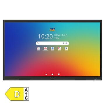 Viewsonic ViewBoard IFP7541-1-1C 190,5cm (75") UHD TFT Android EDLA 8xMIC zvučnici interaktivni zaslon osjetljiv na dodir