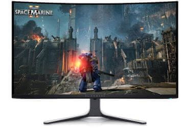 DELL AW3225QF Alienware monitor, 81,28cm, 4K UHD, QD-OLED, 240Hz