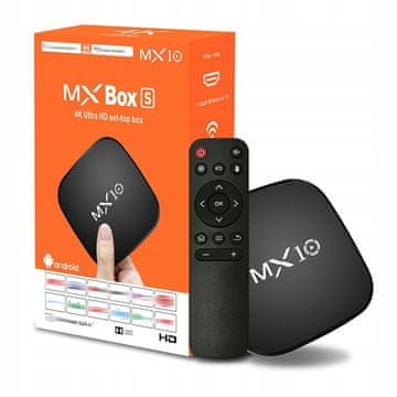 EVEON MX10-Z4 TV Box WiFi 4K, crni