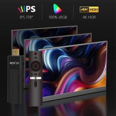 EVEON MX10 TV Stick WiFi 4K, crni