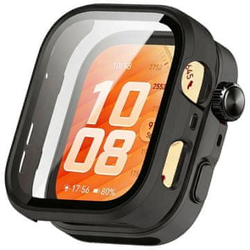 Tech-protect Defense maska sa staklom za Huawei Watch Fit 5 Pro, crna