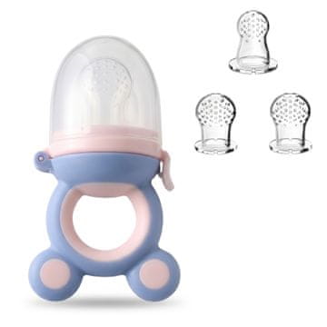 JOJOY® Silikonska hranilica za bebe bez BPA, set S/M/L, anti-gušenje feeder za voće i grickalice, periva u perilici | FRUBEE